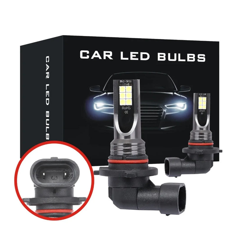 2Pcs H8 H11 Lâmpada LED H16 JP 9005 HB3 9006 HB4 Lâmpada LED Super Brilhante Car Fog Lights Day Driving Light 12V 24V 6000K Branco