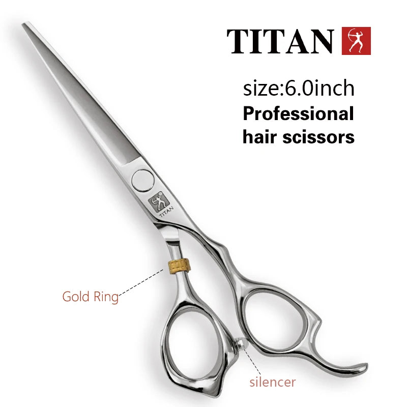 Titan 3D Tesoura Barbeiro Profissional Cabeleireiro Tesouras Máquina de corte de cabelo Barbearia Tesoura de cabelo