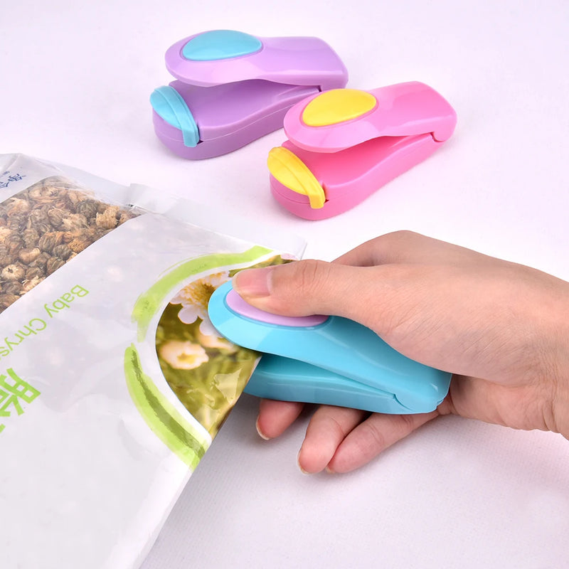 Acessórios de cozinha Ferramentas Mini Portátil Food Clip Heat Sealing Machine Seladora Home Snack Bag Sealer Utensílios de Cozinha Gadget Item