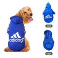 Outono inverno Roupas quentes para cães Adidog Dog Hoodies Pet Warm Coat for Medium Large Dog Jacket Sweater Puppy French Bulldog Clothes