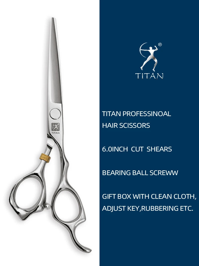 Titan 3D Tesoura Barbeiro Profissional Cabeleireiro Tesouras Máquina de corte de cabelo Barbearia Tesoura de cabelo