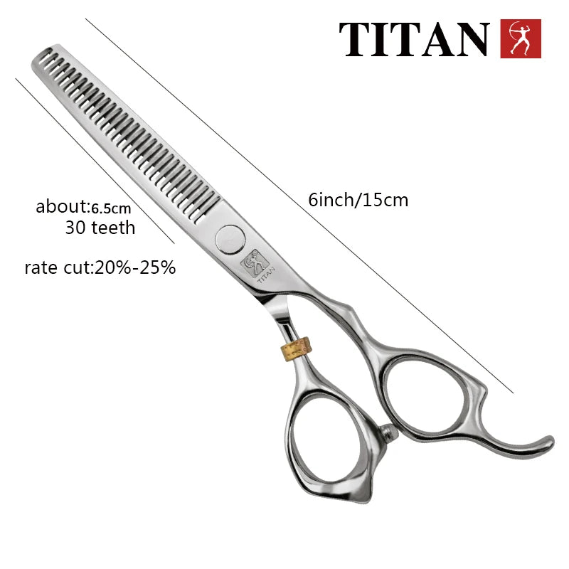 Titan 3D Tesoura Barbeiro Profissional Cabeleireiro Tesouras Máquina de corte de cabelo Barbearia Tesoura de cabelo