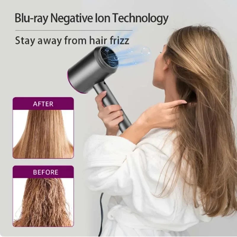 Preço por atacado Secador de cabelo de alta qualidade Professional turbocharged Electric Hair Brush High Wind Low Noise Dryer frete grátis