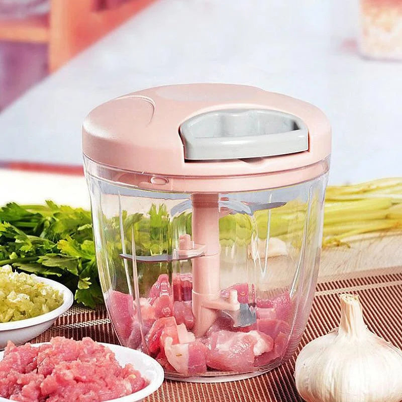 500/900ML Manual Carne Mincer Alho Chopper Girar Prensa de Alho Triturador Vegetal Cebola Cortador Cozinha Acessórios de Cozinha