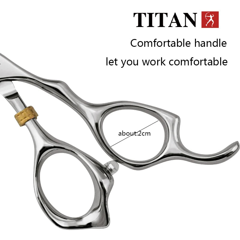 Titan 3D Tesoura Barbeiro Profissional Cabeleireiro Tesouras Máquina de corte de cabelo Barbearia Tesoura de cabelo