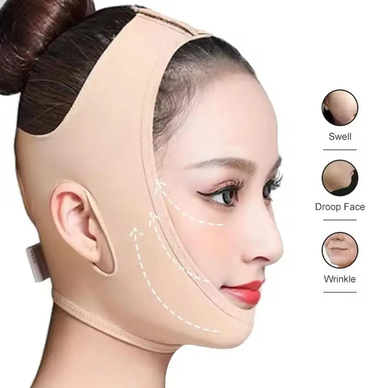 Bandagem Elástica Facial Fitas Emagrecedoras V Linha Shaper Chin Cheek Face Lift Devices Jawline Facial Massager Rugas Mulheres Beauty Care