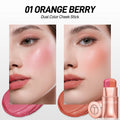 O.DOIS. O Blush Stick Batom 3 em 1 Olhos Bochecha Lip Tint Suave Leve Long-wear Creme Multi-use Stick Blush Batom Maquiagem