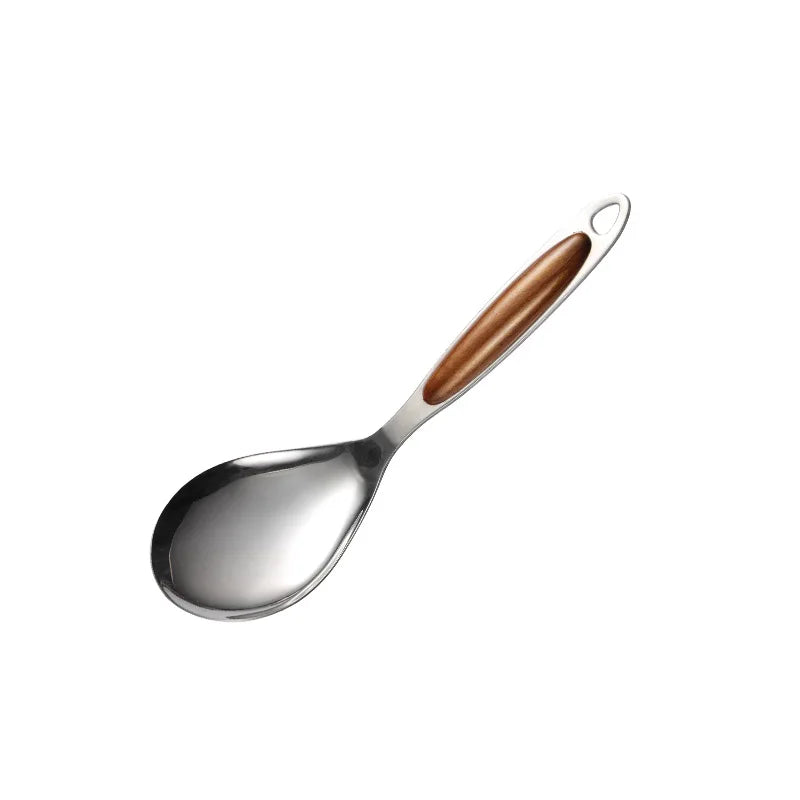 Aço Inoxidável Ferramenta de Cozinha set Frigideira Pá Arroz Sopa Colher Colander Carne Garfo Non Stick Utensílios de Cozinha Acessórios De Cozinha