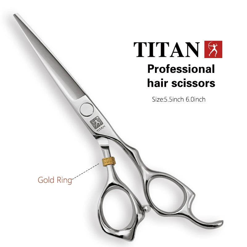 Titan 3D Tesoura Barbeiro Profissional Cabeleireiro Tesouras Máquina de corte de cabelo Barbearia Tesoura de cabelo