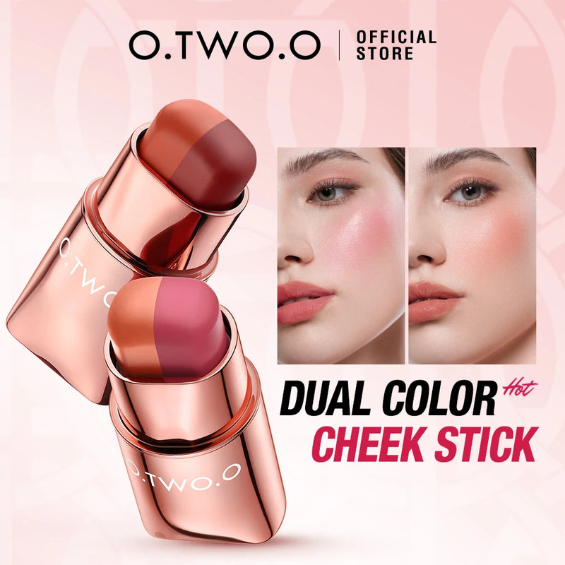 O.DOIS. O Blush Stick Batom 3 em 1 Olhos Bochecha Lip Tint Suave Leve Long-wear Creme Multi-use Stick Blush Batom Maquiagem