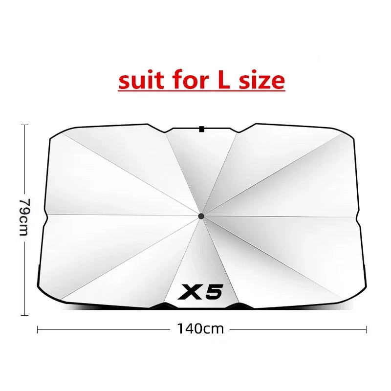 Guarda-sol de isolamento de carro para BMW X1 X2 X3 X4 X5 X6 X7 G01 F10 F15 F49 F30 F85 G05 G08 F25 E84 E83 E71 E70 Acessório de carro