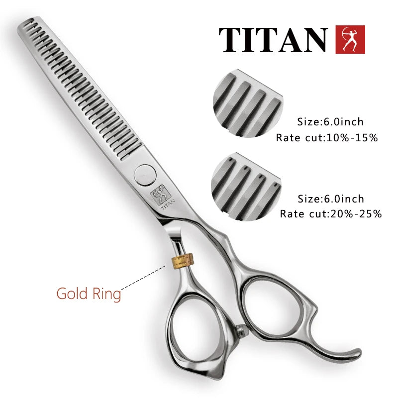 Titan 3D Tesoura Barbeiro Profissional Cabeleireiro Tesouras Máquina de corte de cabelo Barbearia Tesoura de cabelo