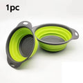 Cesta de drenagem dobrável de silicone Cesta de lavagem de vegetais de frutas Coador dobrável Colander Drenador dobrável Ferramenta de armazenamento de cozinha